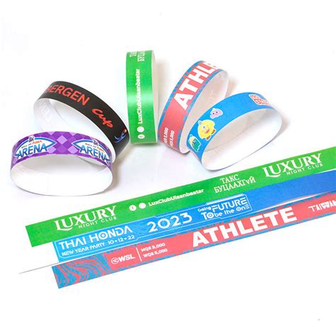 custom tyvek paper nfc wristbands|custom Tyvek bracelets.